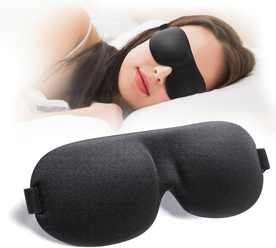 NEWVANGA Sleep Mask for Back and Side Sleeper, 100% Block Out Light, Eye Mask Sleeping of 3D Nigh... | Amazon (US)