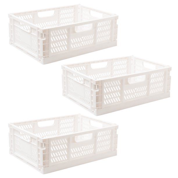 EZDO Large Collapsible Storage Crates 3 Pack - Walmart.com | Walmart (US)