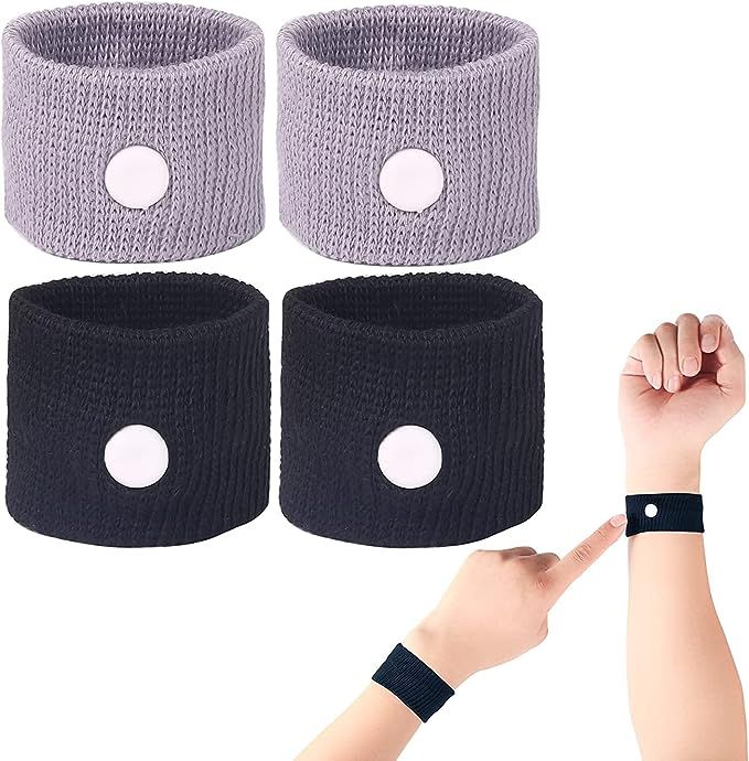 LYJEE Nausea Wristbands, Motion Sickness Band for Pregnancy, Acupressure Wristband for Nausea or ... | Amazon (US)