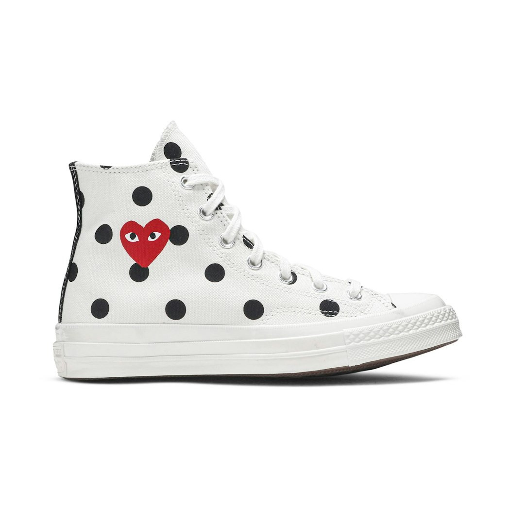 CDG Converse Chuck Taylor All Star 70 Hi 'White Polka Dot' US 8 | Novelship