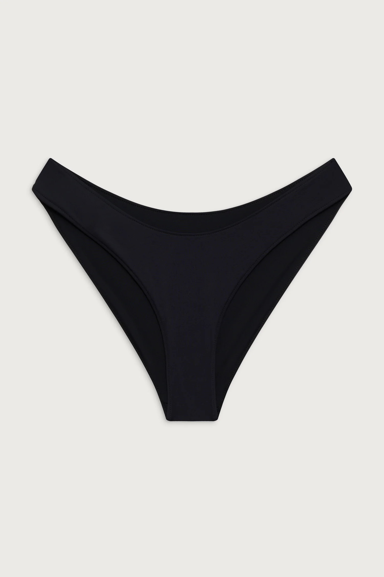 Catalina Full Coverage Bikini Bottom - Black | Frankies Bikinis