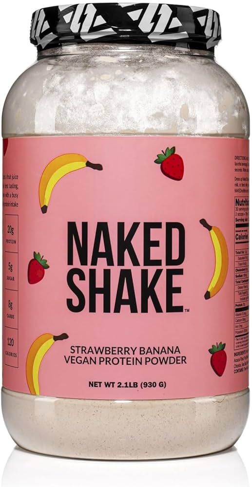 NAKED nutrition Naked Shake - Vegan Protein Powder, Strawberry Banana - Flavored Plant Based Prot... | Amazon (US)