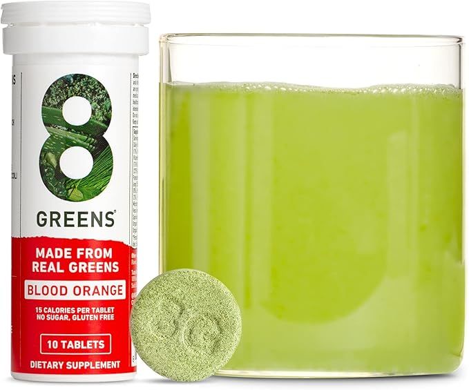 8Greens Immunity and Energy Effervescent Tablets - Packed with 8 Powerful Super Greens (Blood Ora... | Amazon (US)