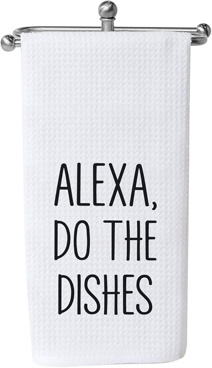WCGXKO Funny Kitchen Towel Alexa Do The Dishes Housewarming Gift Hostess Gift (Do The Dishes Alex... | Amazon (US)