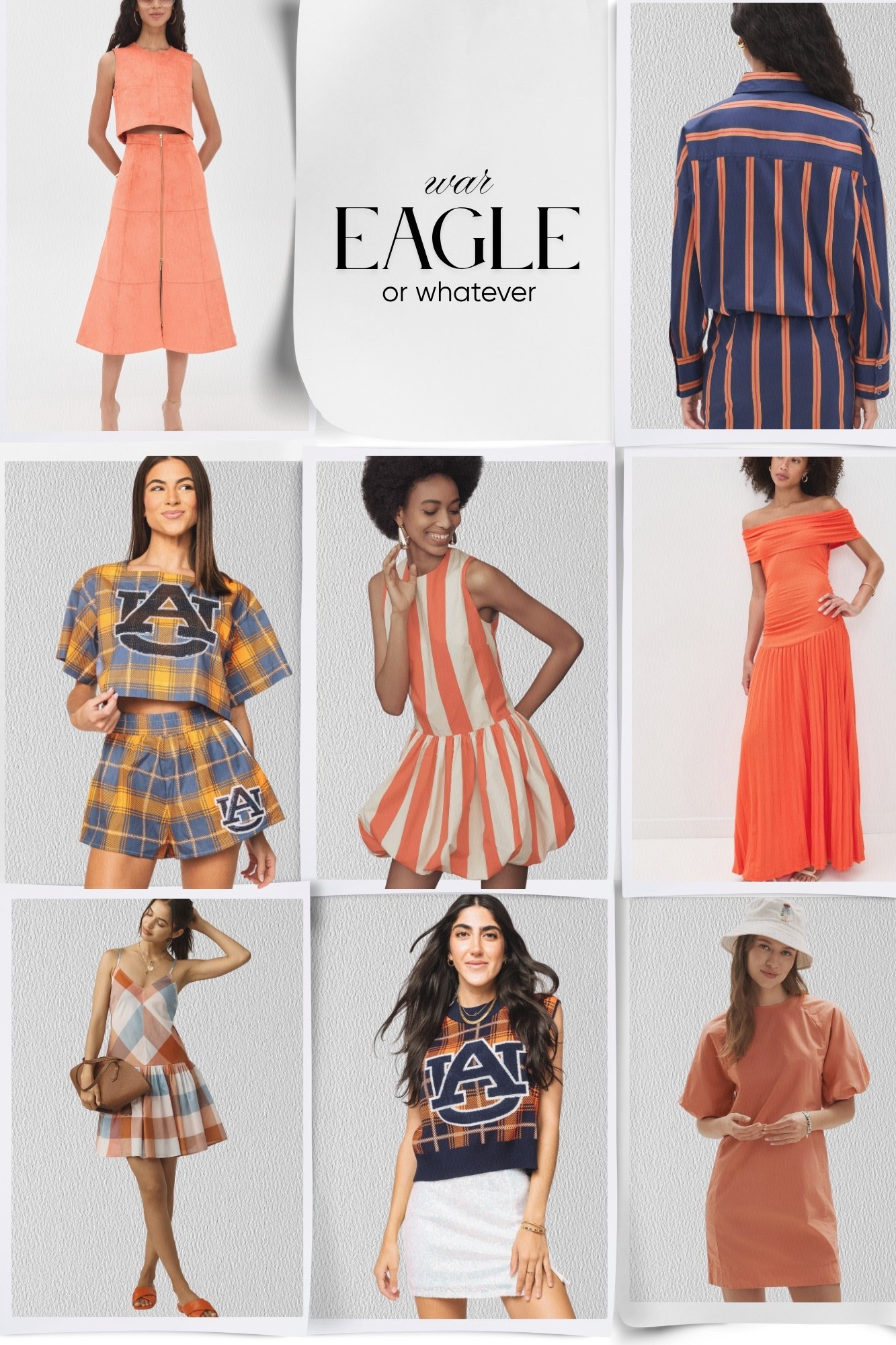 WAR EAGLE! 

game day outfits, auburn tigers, outfits for Auburn game, college football gameday outfits 

#LTKActive #LTKU #LTKOver40

#LTKU #LTKOver40 #LTKFindsUnder100