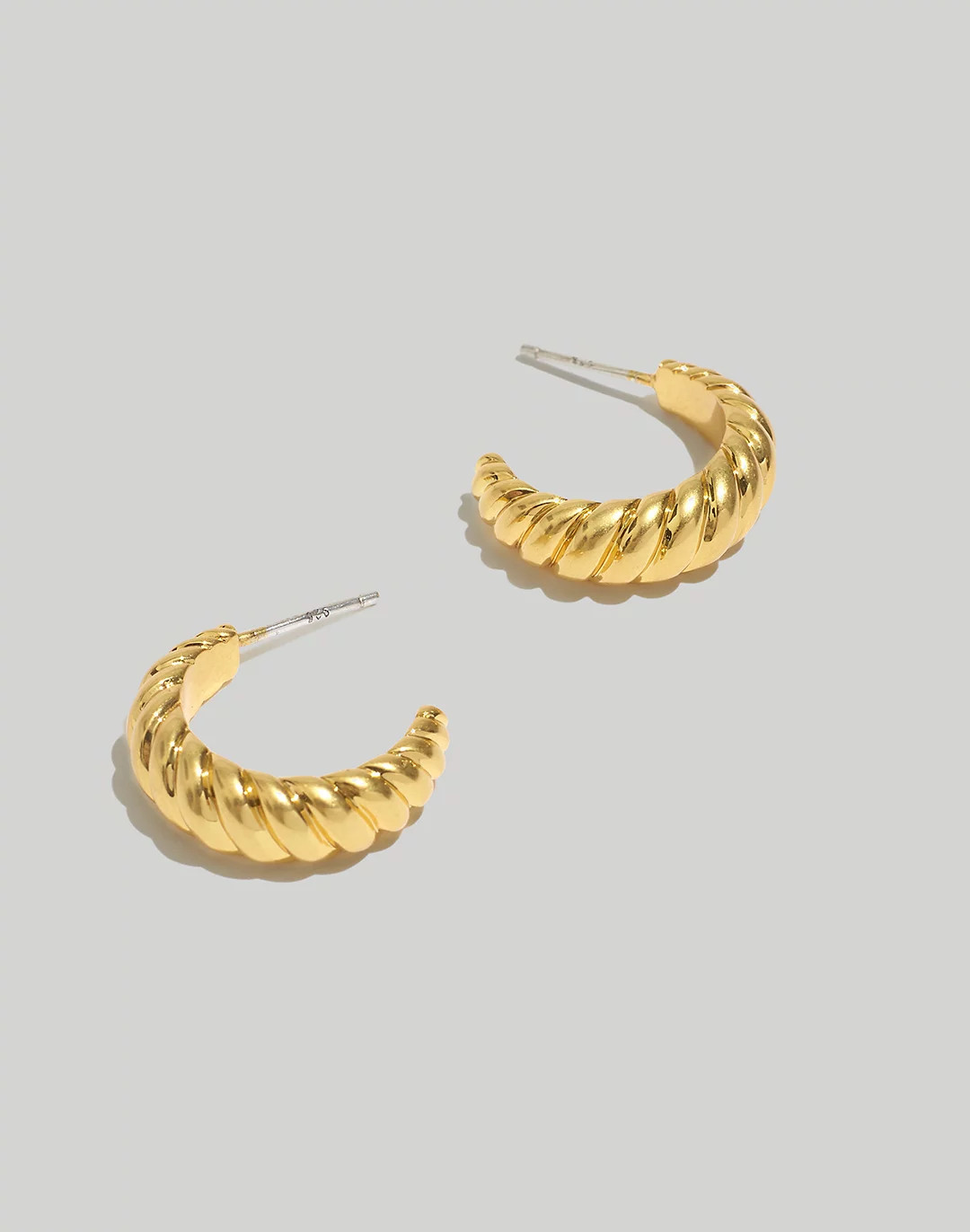 Puffed Small Hoop Earrings | Madewell
