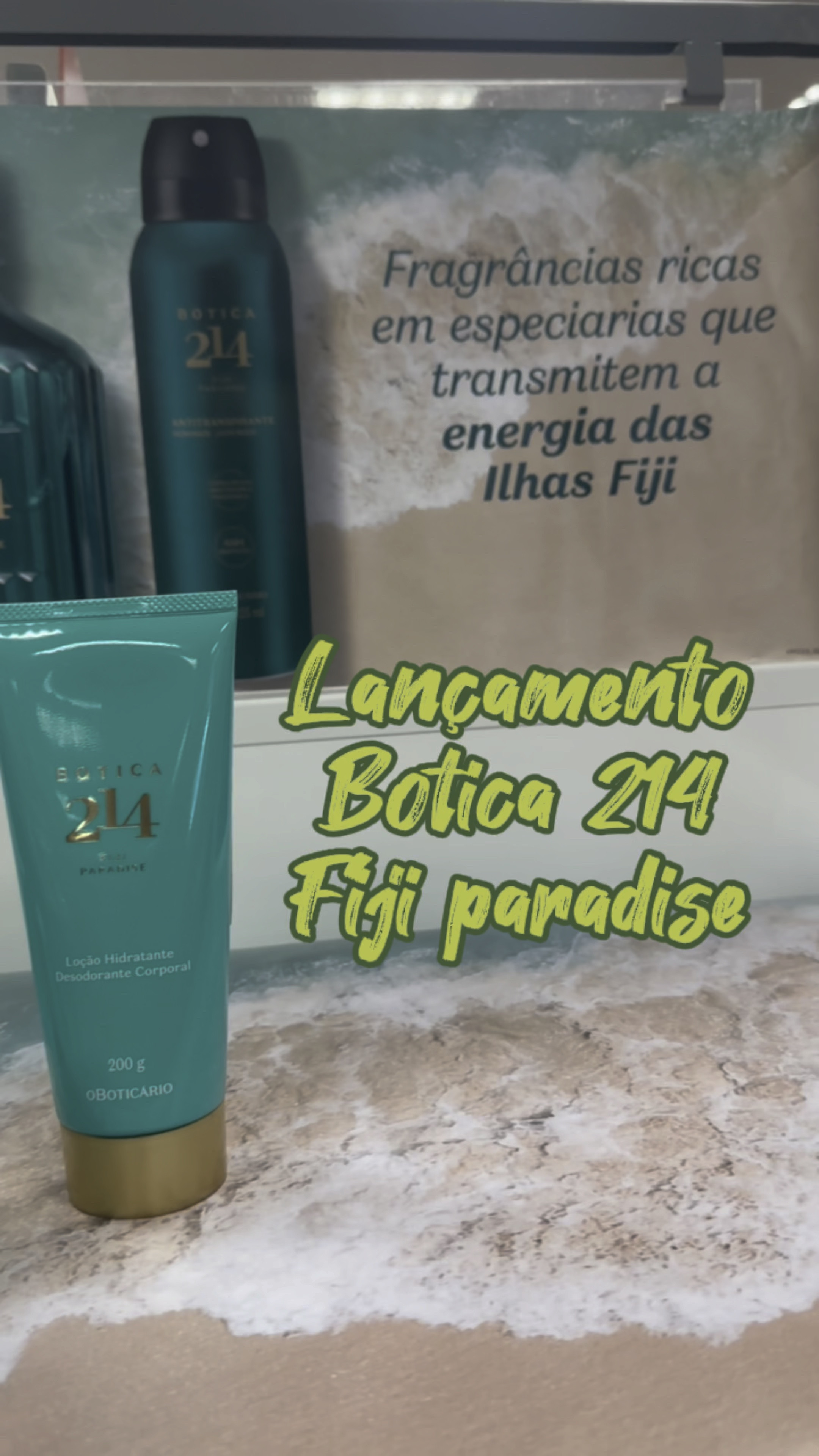 ✨LANÇAMENTO ✨

Quer fragrancias que levam a uma viagem paradisíaca???

Viva a essência do mar com Botica 214 Fiji Paradise!!! 🌊

Inspirada no frescor das águas cristalinas unidas ao toque de especiarias, esse eau de parfum assina a experiência fijiana:
* fragrância feminina de saída brilhante e inusitada, que une notas florais de Frésia e um toque de Pimenta preta com a assinatura frutal irresistível da Pera, te transportando diretamente aos cenários paradisíacos das ilhas. 

* fragrância masculina elegante, que une notas especiadas de Cardamomo com a assinatura intensa da resina Cistus Labdanum, te transportando diretamente aos cenários paradisíacos das ilhas.

Botica 214 Fiji Paradise Eau De Parfum te leva para uma viagem paradisíaca para sentir a energia das ilhas Fiji, onde a harmonia da natureza te convida a viver cada momento ao máximo.🥰

#oboticario #Lançamento #fijiparadaise#RevendedoraOboticario #botica214 #eaudeparfum #influsdabelezagb #RevendedorInfluenciador #perfumaria

#LTKbrasil #LTKbeauty #LTKtravel