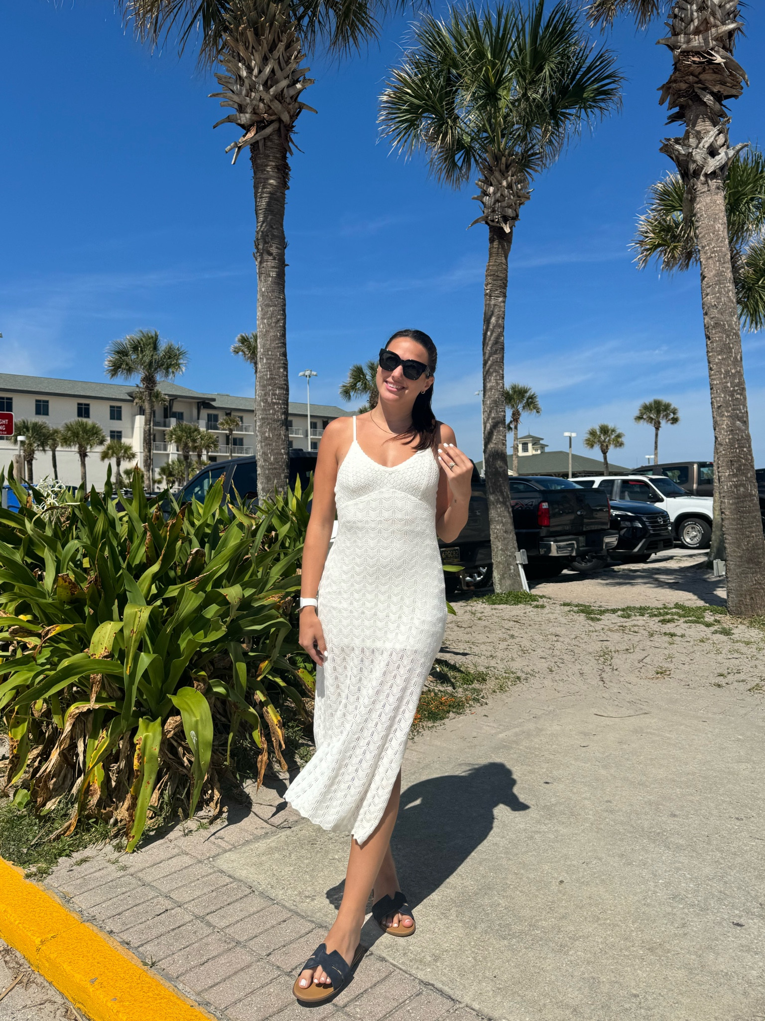 White summer dress from #hollister