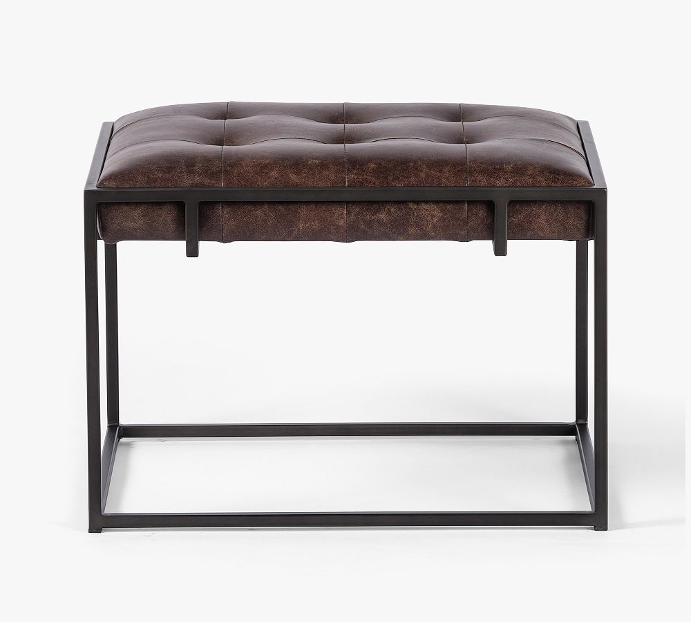 Ford Leather End Table | Pottery Barn (US)