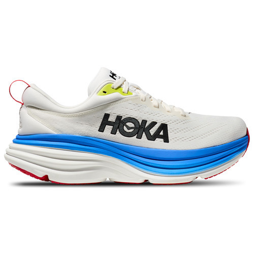 HOKA Mens HOKA Bondi 8 - Mens Shoes Volt/Virtual Blue/Blanc De Blanc Size 10.5 | Foot Locker (US)