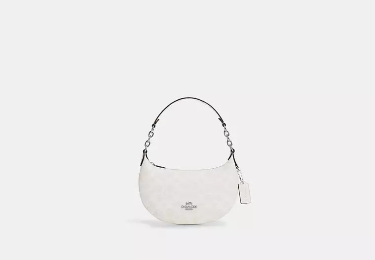 Coach Outlet Mini Payton Bag In Signature Canvas - White | Coach Outlet US