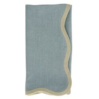 Rue Scalloped Linen Napkins - Set of 4 | Ballard Designs, Inc.