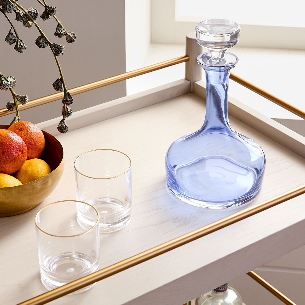 Estelle Colored Glass Vogue Decanter | West Elm (US)