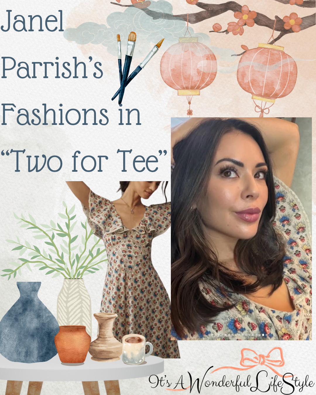 Get Janel’s springy floral dress from Hallmark Channel’s Two for Tee. 

 #LTKSaleAlert