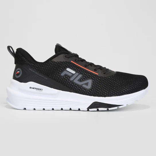 Tênis Fila Research Masculino - Preto+Prata | Netshoes (BR)