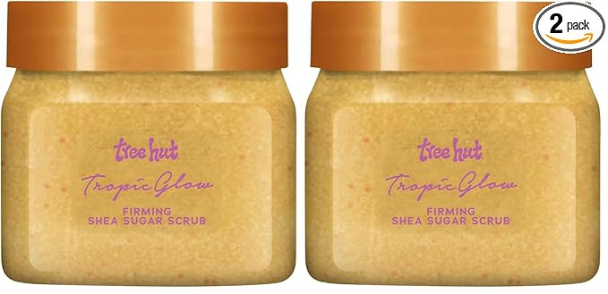 Tree Hut Mini Tropic Glow Shea Sugar Scrub, Exfoliating & Hydrating Body Scrub with Shea Butter &... | Amazon (US)