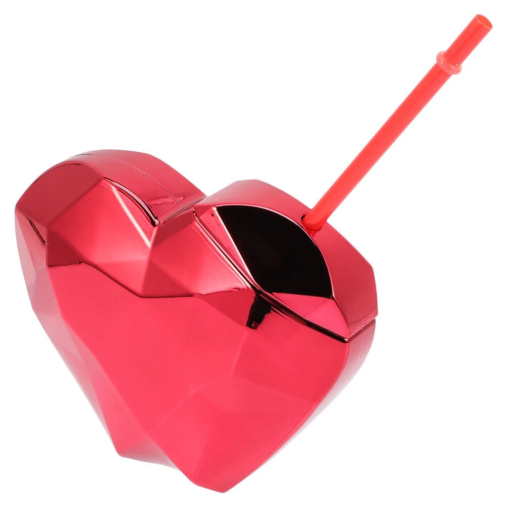 Valentines Day Heart Shaped Beverage Cup Water bottle Tea Milk Cup Party Favor | Walmart (US)