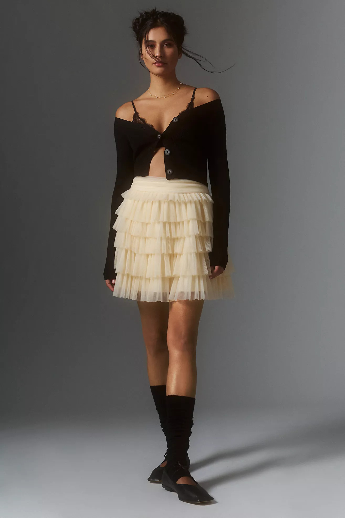 Endless Rose Ruffled Tiered Skirt | Anthropologie (US)