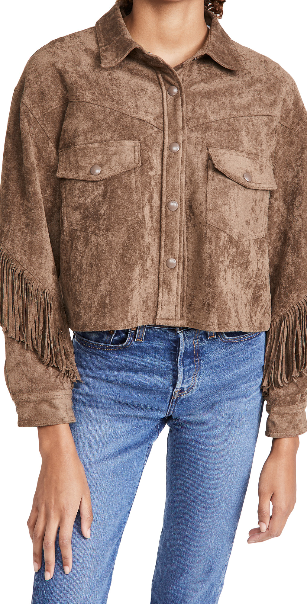 BLANKNYC Hot Cocoa Fringe Jacket | Shopbop