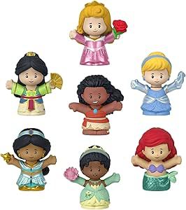 Fisher-Price Little People Disney Princess Toys, Set of 7 Character Figures for Toddler and Presc... | Amazon (CA)