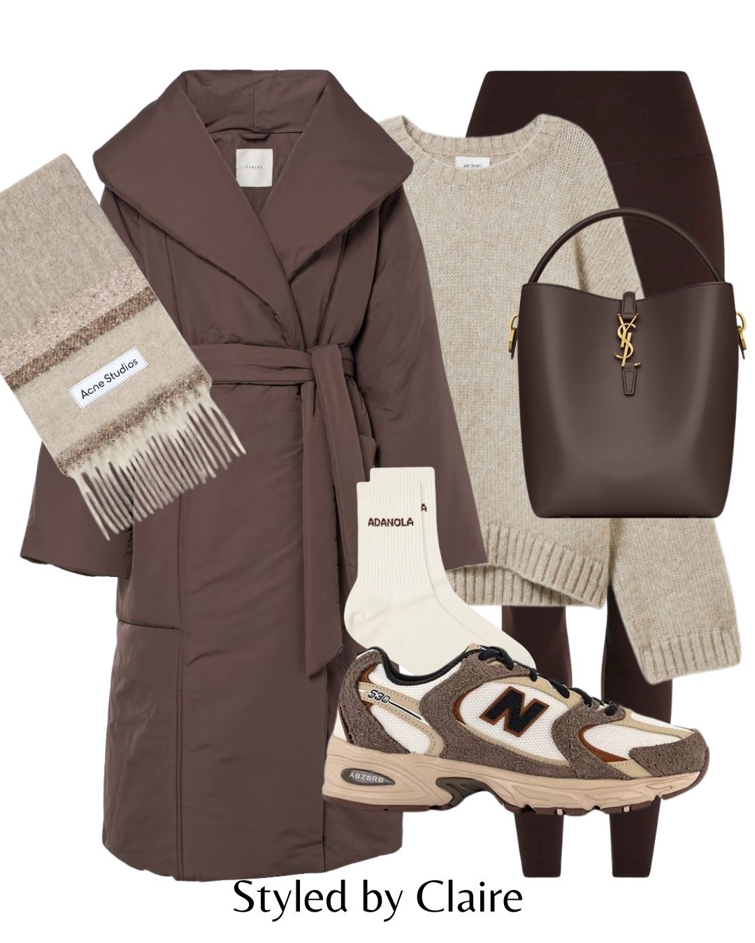 Winter Walks🐻
Use code LTKCLAIREBCNSTYLE10 for discount sitewide at Lovall
Tags: long wrap anorak puffer maxi relaxed knit jumper sweater brown leggings varley new balance 530 suede ysl tote wool scarf fashion autumn transitional inspo outfit ideas chic women’s style city break exploring capsule wardrobe busy mum

#LTKautumn #LTKwinter #LTKstyletip