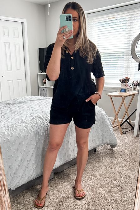 love a good day to sleep outfit 🤣. this PJ set works as a daytime lounge outfit and is currently on sale $18.99 and ships prime!

wearing a M and I’m 5’3” ~145.

#LTKunder50 #LTKSeasonal #LTKstyletip