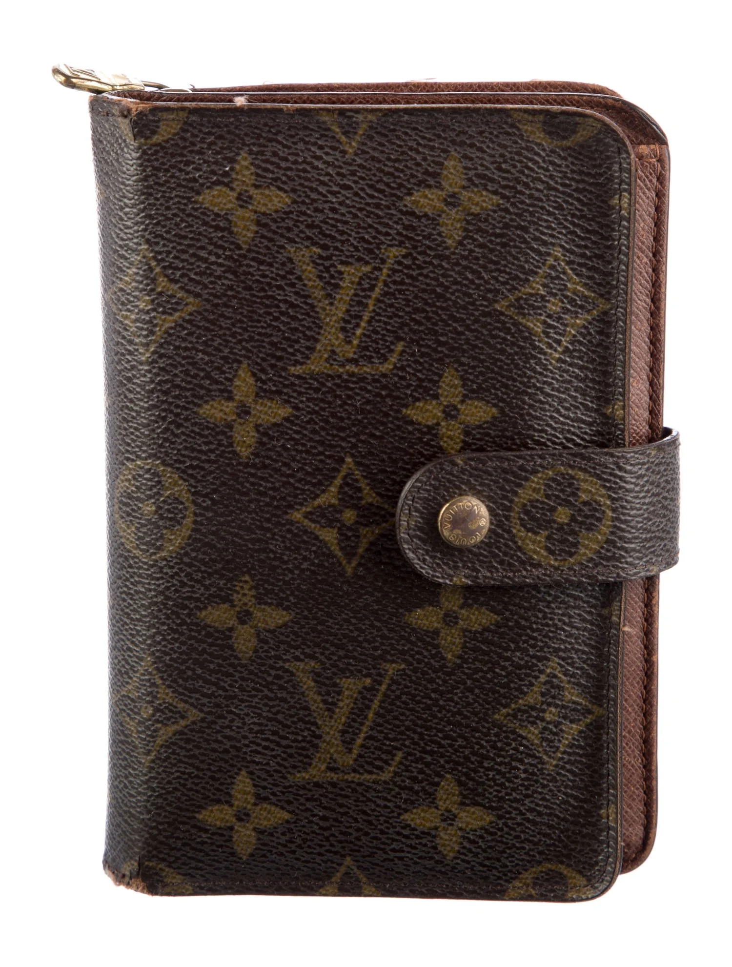 Louis Vuitton 2005 LV Monogram Porte-Papier Zippé Wallet - Brown Wallets, Accessories - LOU11949... | The RealReal