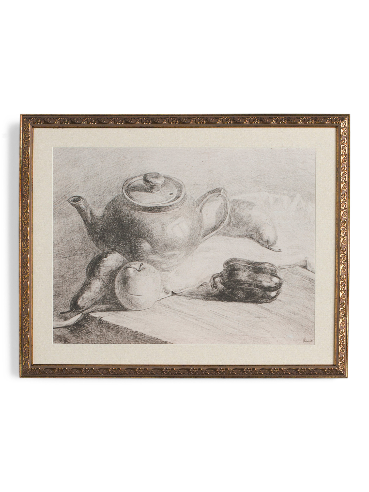 16x20 Sketch Teapot Framed Wall Art | TJ Maxx