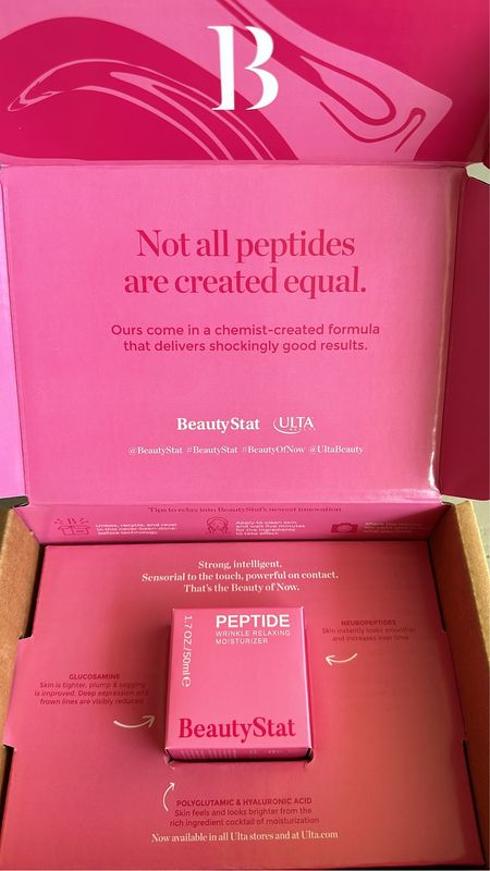 #unboxings ✨ I am so excited to try the #BeautyStat Peptide Wrinkle Relaxing Moisturizer and make it part of my #skincare routine! 

#LTKCleanBeauty 

#LTKfindsunder100 #LTKbeauty #LTKover40