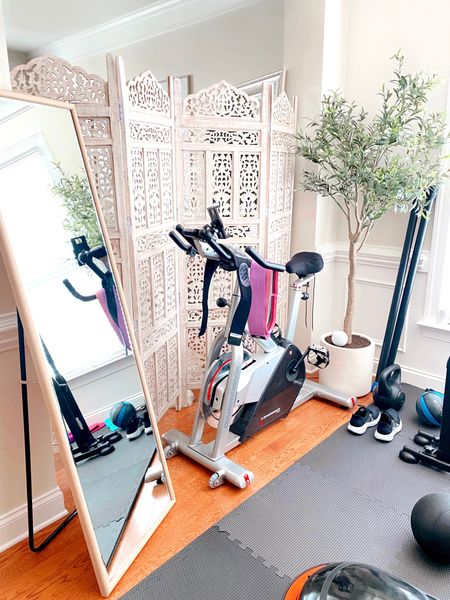 Home Gym 💗 

Treadmill /Sole F63 
DB Method (not linkable)
Terra Core (not linkable)
Bike (Diamondback)

Gym equipment, home gym, treadmill, workout, fitness, home decor, activewear 

#LTKfit #LTKhome #LTKsalealert