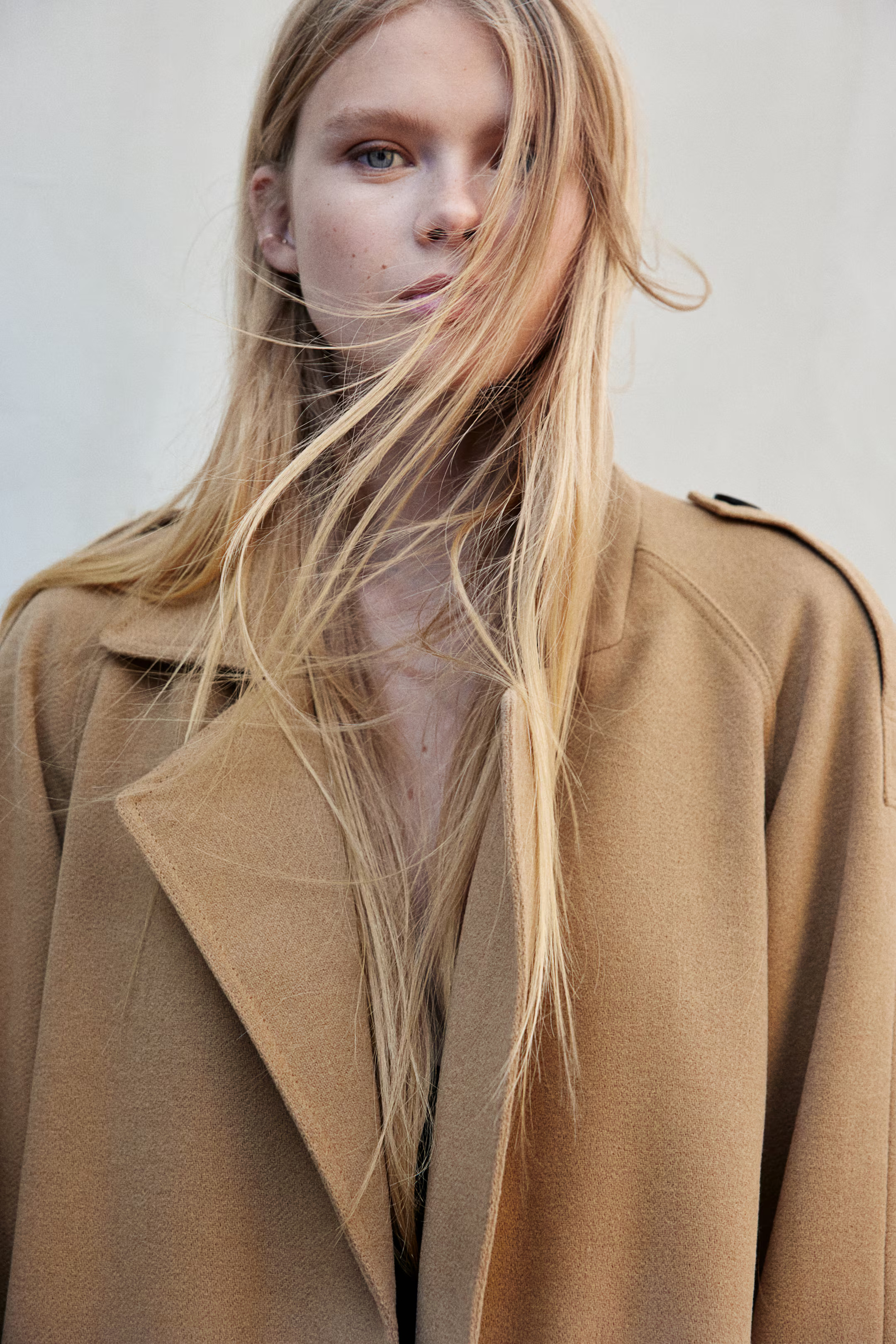 Gefilzte Cabanjacke - Beige - Ladies | H&M AT | H&M (DE, AT, CH, NL, FI)