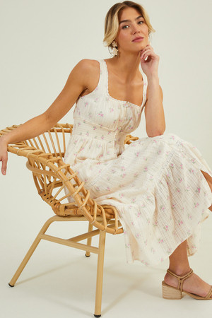 Anastasia Floral Midi Dress | Altar'd State