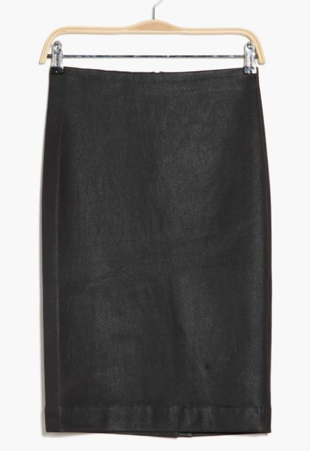 Theory black leather pencil skirt over 50% off. I love mine that I’ve had for years and easily dress it up or down. 

#LTKSaleAlert #LTKOver40