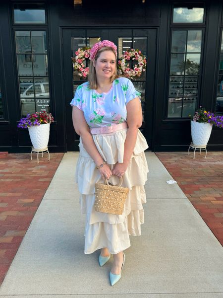 I’m so happy I snagged this fun tiered skirt on sale, since it’s a neutral color it’s sure to go with a lot of tops I already own. I am wearing the 16 

#LTKSaleAlert #LTKStyleTip #LTKPlusSize