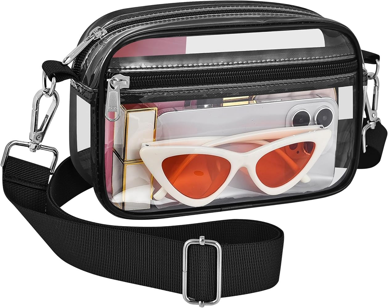 Bagenius Clear Bag for Stadium Events Clear Purse with Removable Strap Transparent Bag for Concer... | Amazon (US)