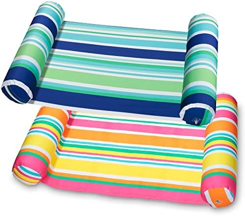 2 Pack Inflatable Pool Float Hammock, Multi Purpose Swimming Pool Hammock, Water Hammock Lounges, Po | Amazon (US)