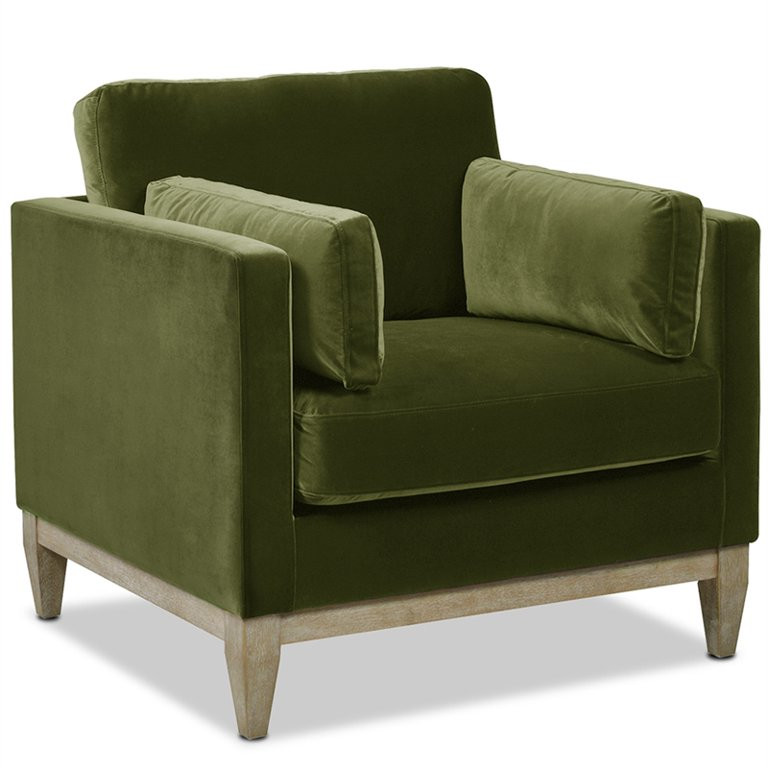 Jennifer Taylor Home Knox 36" Modern Farmhouse Arm Chair Olive Green | Walmart (US)
