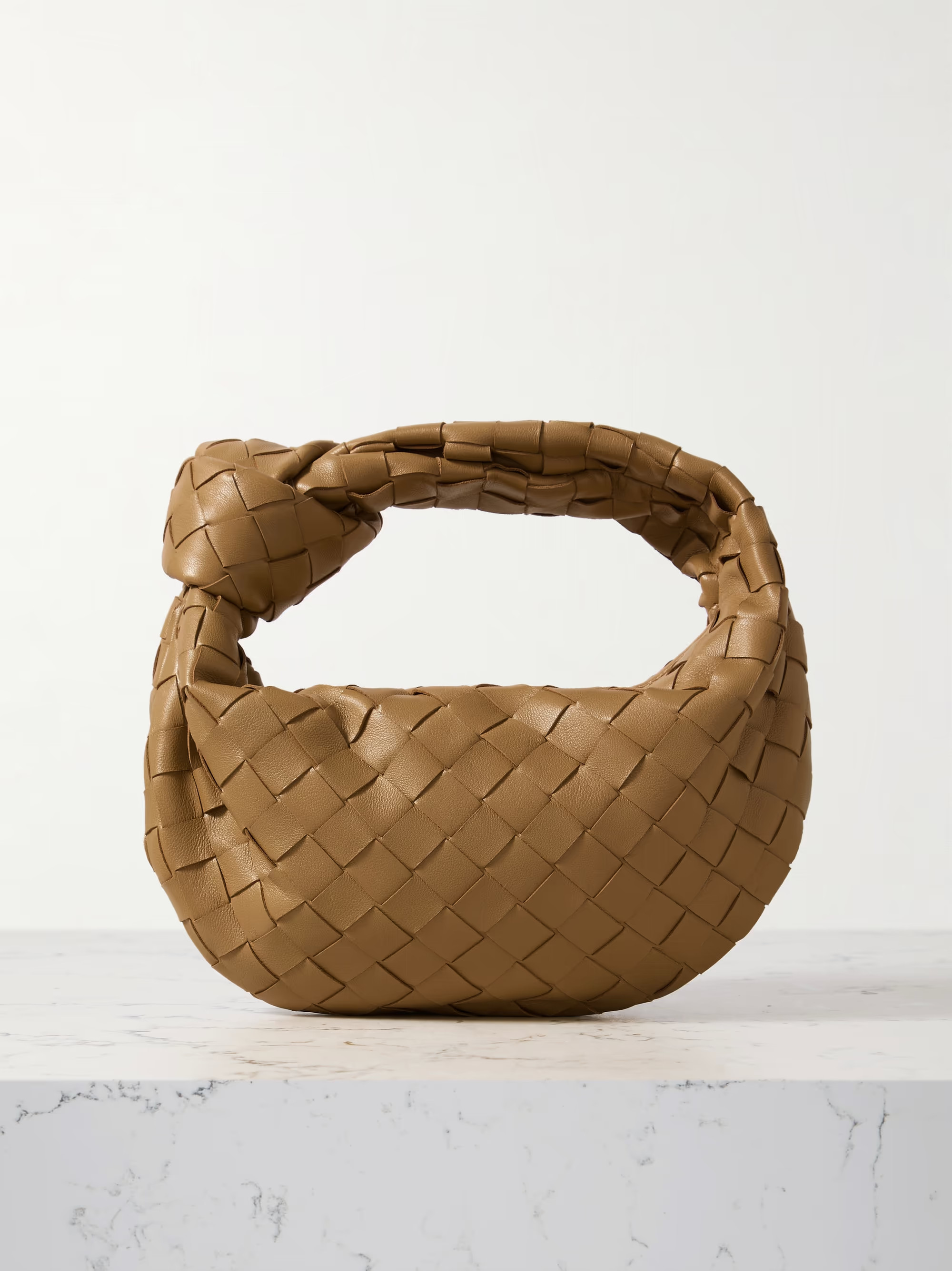 Jodie mini knotted intrecciato leather tote | NET-A-PORTER (US)