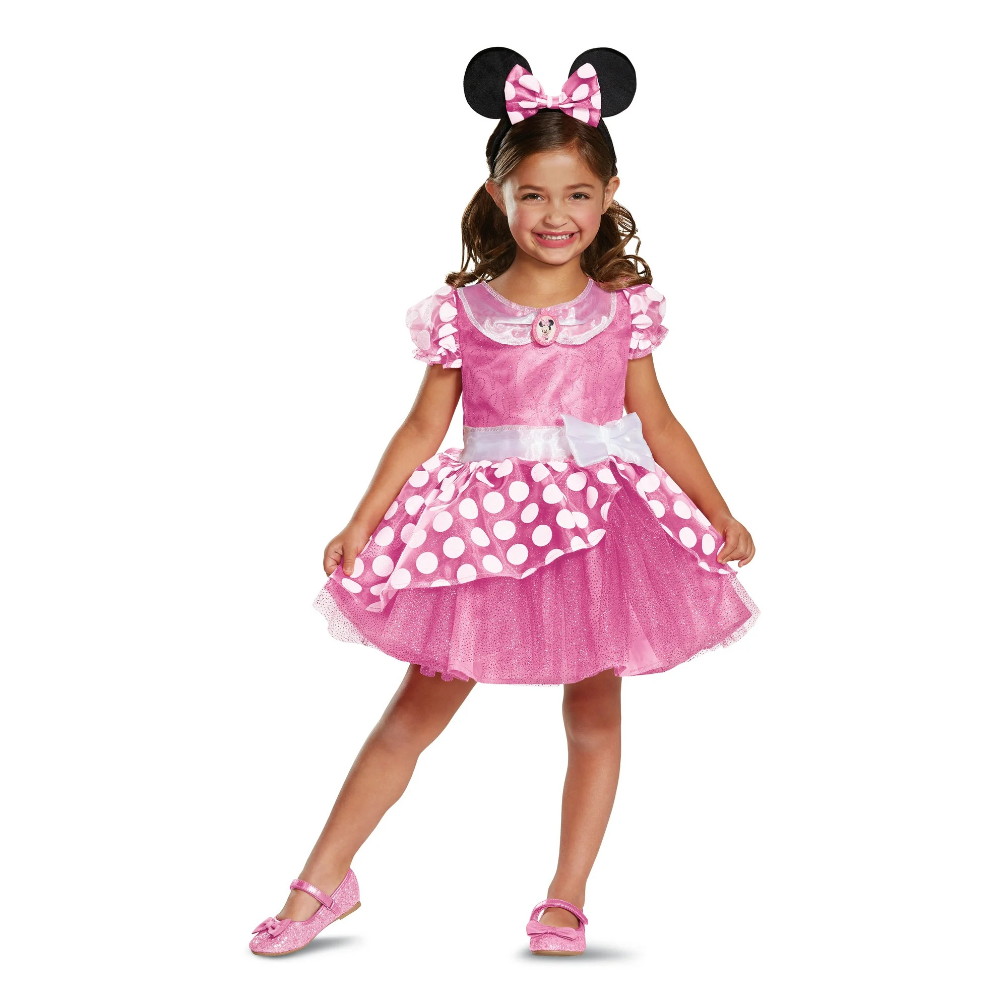 Girls Size XXS (2T) Minnie Mouse Pink Halloween Toddler Costume Disney Minnie Mouse, Disguise | Walmart (US)