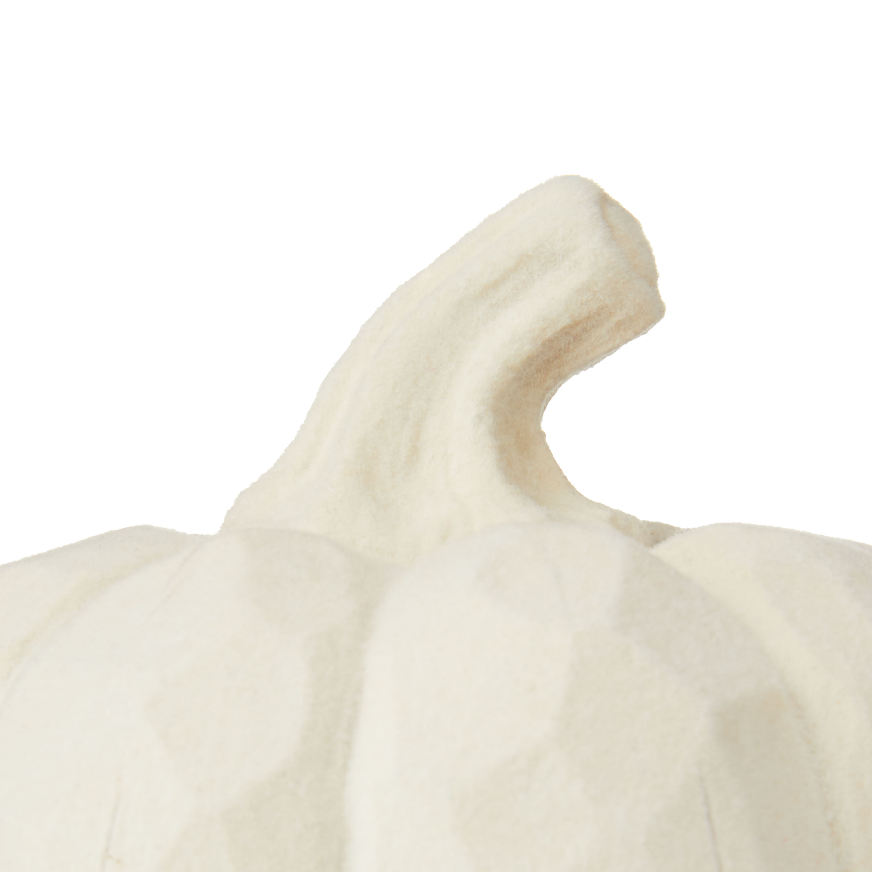 Harvest Cream Flocked Pumpkin, 3", by Way To Celebrate | Walmart (US)