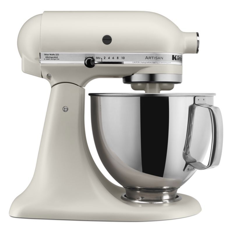 KitchenAid Artisan Series Matte Milkshake White 5-Quart Tilt-Head Stand Mixer + Reviews | Crate &... | Crate & Barrel