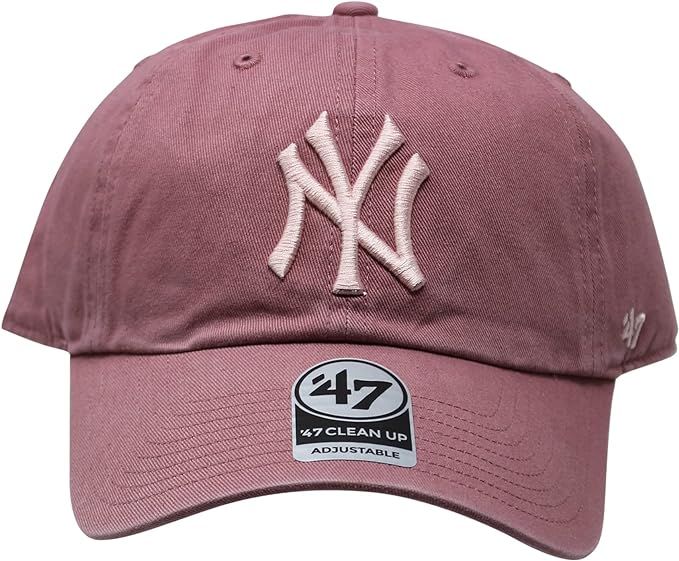 '47 MLB New York Yankees Brand Clean Up Adjustable Cap, One Size, Muave | Amazon (US)