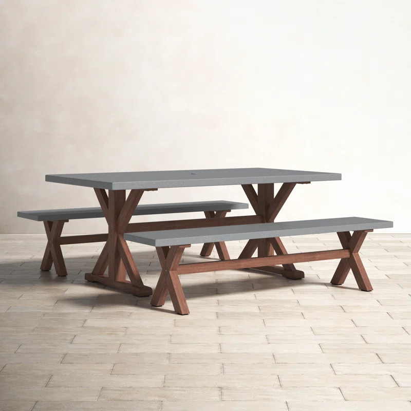 Fleur 6 - Person Rectangular Outdoor Dining Set | Wayfair North America