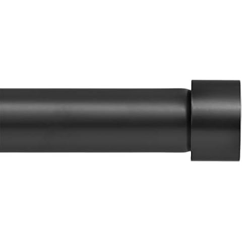 Ivilon Window Curtain Rod Decorative End Cap Design, 1 Inch Rod, 120 to 240 Inch. Black | Amazon (US)
