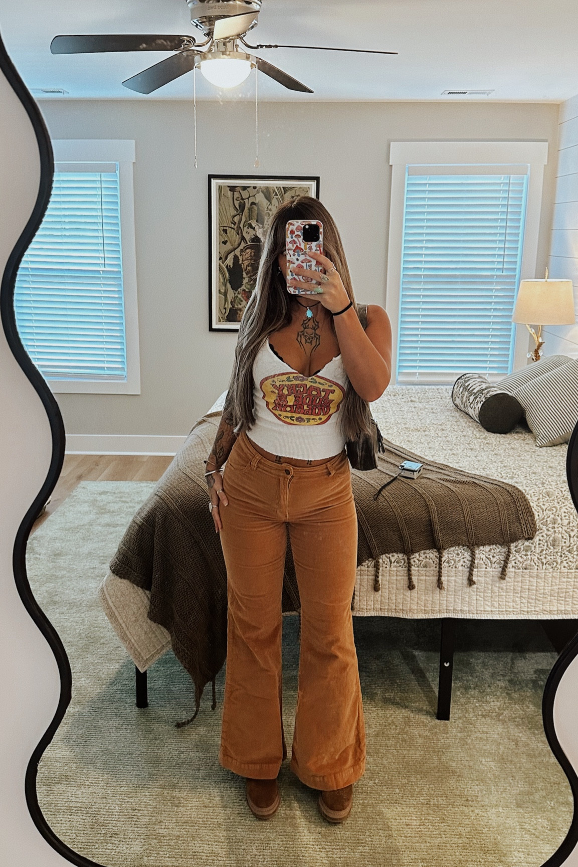 Wearing pants in size 28
The tank top is from Hot Honey Vintage - @shophothoneyvintage on IG

#style #styleinspo #fallstyle #ootd #LTKstyle #LTKfallstyle 

#LTKStyleTip
