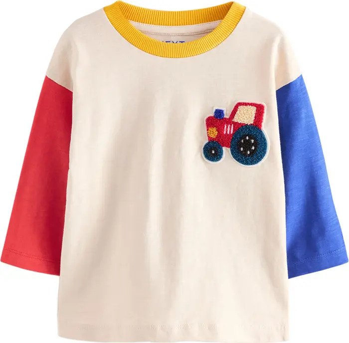 NEXT Kids' Colorblock Tractor Long Sleeve T-Shirt | Nordstrom | Nordstrom