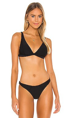 L*SPACE Nina Bikini Top in Black from Revolve.com | Revolve Clothing (Global)