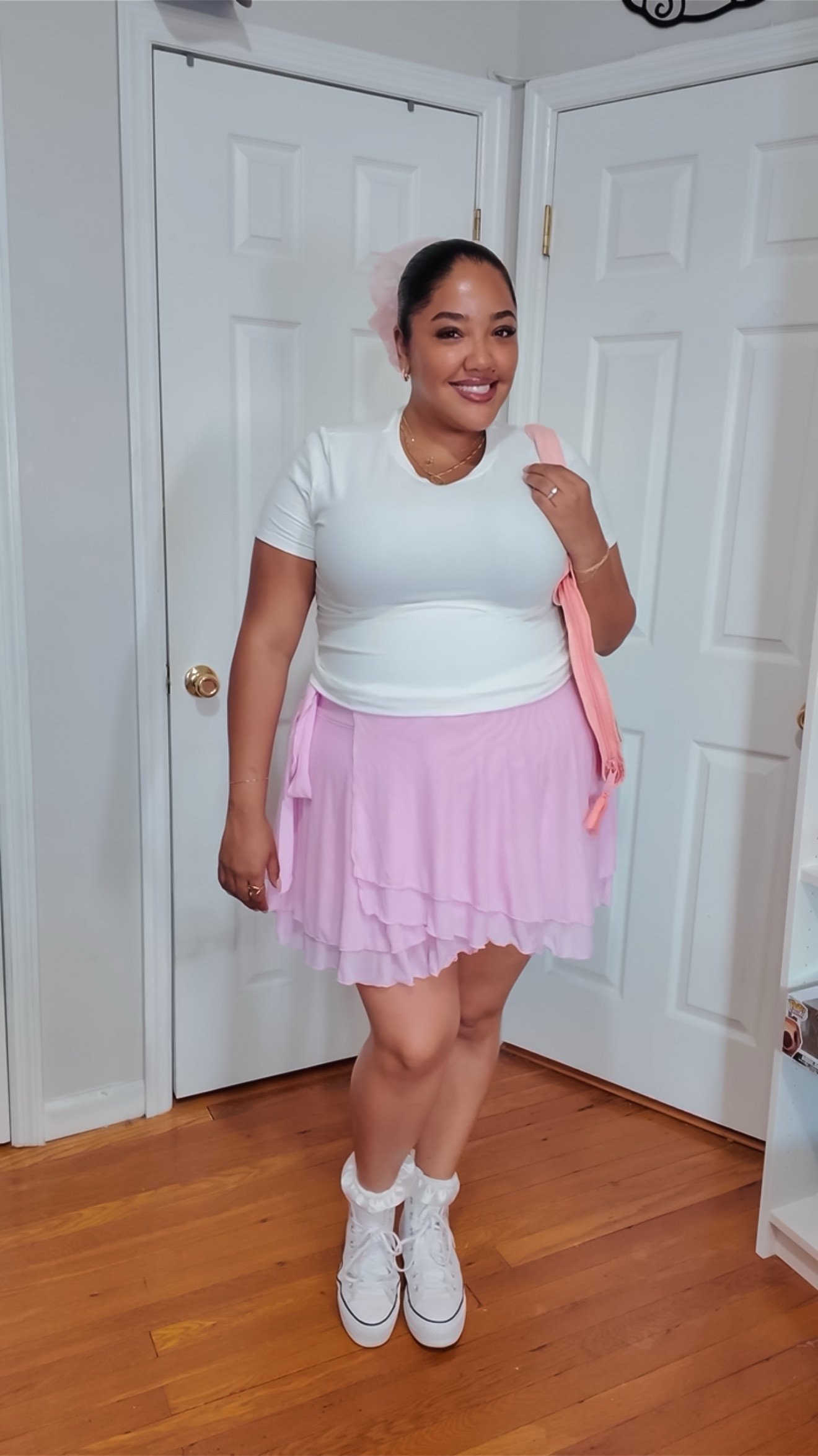 Summer Plus Size Outfit | Athleisure | Ballet Wrap Skirt | Skort | Pink

#LTKPlusSize #LTKStyleTip #LTKActive
