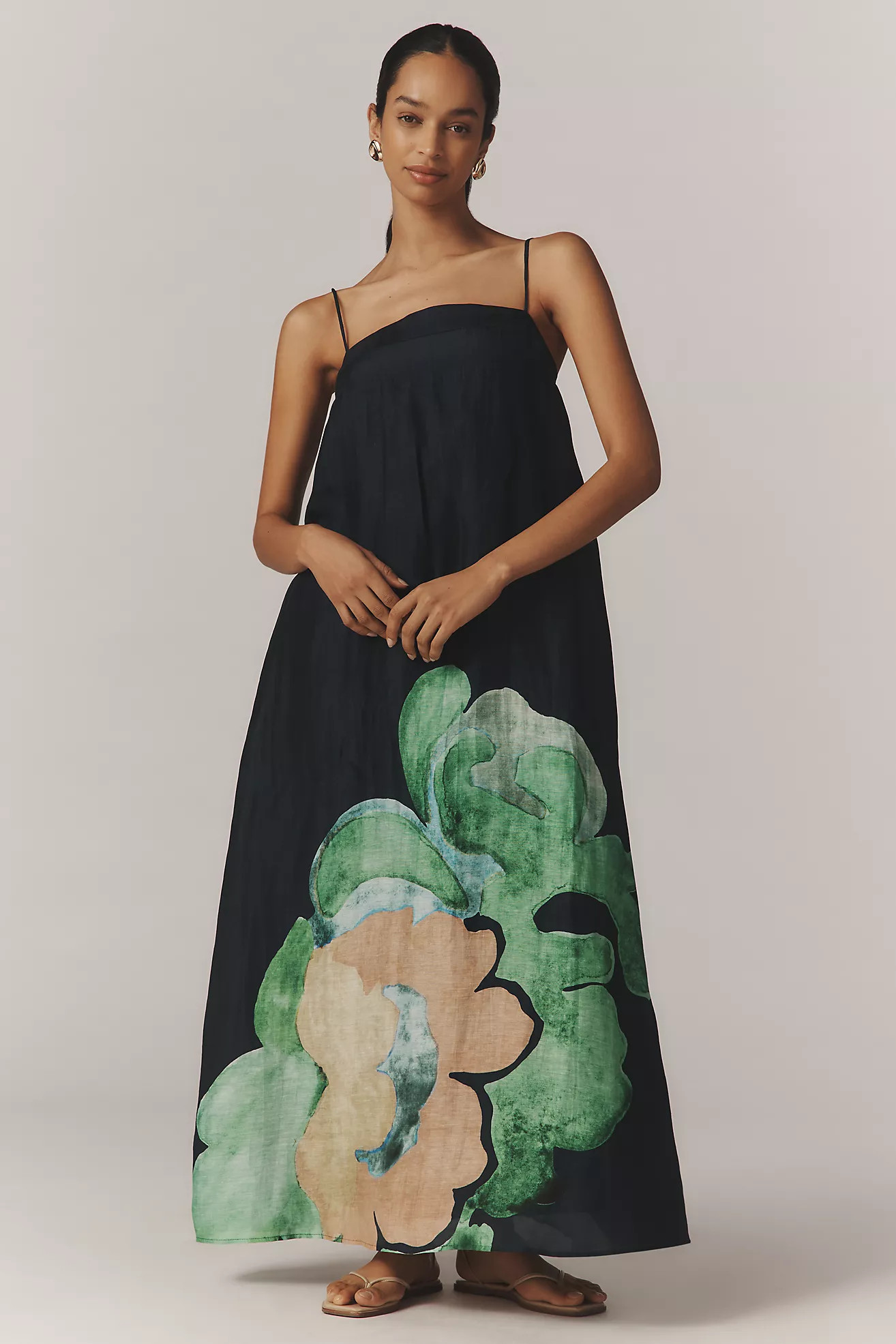 Significant Other Edith Linen Blend Maxi Dress | Anthropologie (US)