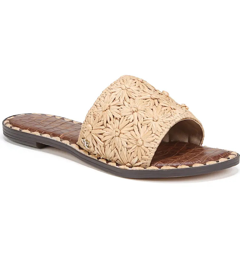 Sam Edelman Raffia Slide Sandal | Nordstrom | Nordstrom